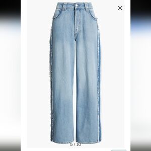 & Other Stories Fringe Wide Leg Jeans Size 4